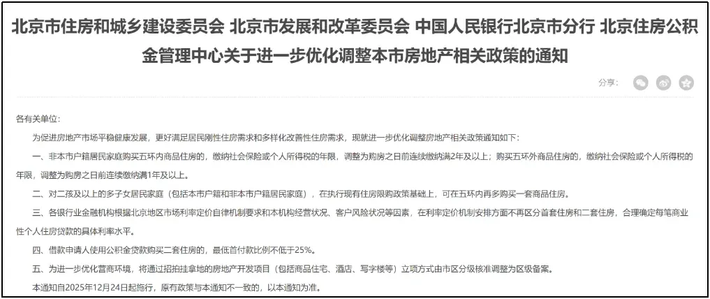 中指快评丨北京放宽非京籍及多孩家庭购房限制，影响有多大？
