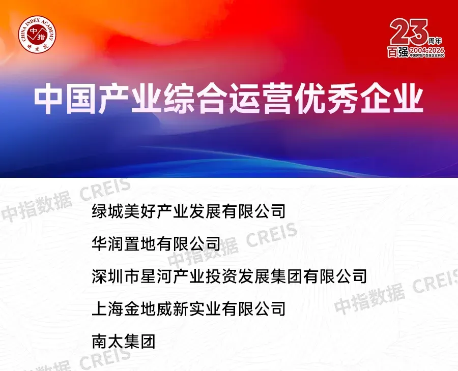 2026中国房地产百强企业研究报告